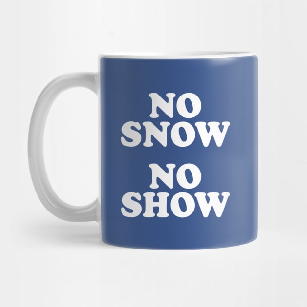 No Snow No Show Worn By Eric Clapton by Rebus28